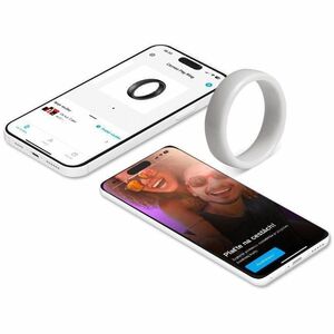 Carneo Smart Ring - Finger Wearable - White - Near Field Communication - Scratch Resistant, Water Resistant, Water Proof