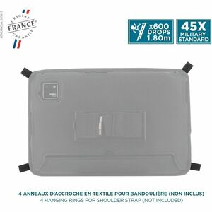 MOBILIS Activ + Pack Carrying Case for 25.4 cm (10") Zebra ET401 Tablet - Black - Drop Resistant, Shock Resistant, Shock P