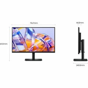 Samsung ViewFinity S8 S32H800UAU 32 Zoll Klasse 4K UHD LED-Monitor - 16:9 Format - Schwarz - 81,3 cm (32 Zoll) Viewable - 