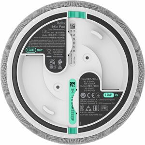 Logitech Com fios Microfone para Voz - Branco - 70 m - 90 Hz para 16 kHz -36 dB - Omnidirecional - Montagem no teto, Supor