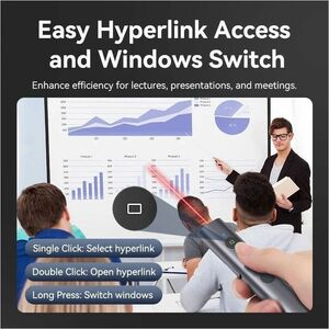 WIRELESS POWERPOINT PRESENTATIO N CLICKER WITH RED LASER POINTER