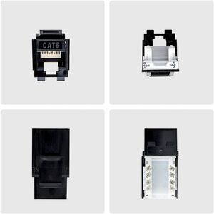 StarTech.com Gold Plated Network Connector - 24 / Pack - TAA Compliant - 1 x RJ-45 Network - Female - Black