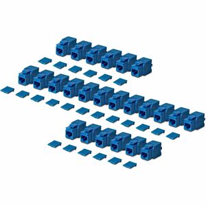 StarTech.com Gold Plated Network Connector - 24 / Pack - TAA Compliant - 1 x RJ-45 Network - Female - Blue