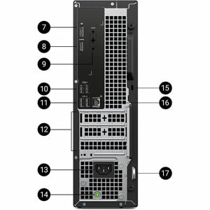 Dell Slim ECS1250 Desktop Computer - Intel Core i5 14th Gen i5-14400 - 8 GB - 512 GB PCI Express NVMe SSD - Slim PC - Blac
