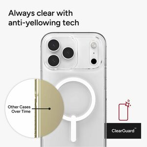 ZAGG Crystal Palace Snap Case for Apple iPhone 17 Pro Max Smartphone - Textured Edge, Textured Grip - Crystal Clear - 1 / 