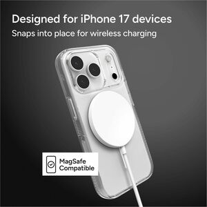 ZAGG Crystal Palace Snap Case for Apple iPhone 17 Pro Smartphone - Textured Edge, Textured Grip - Crystal Clear - 1 / Pack
