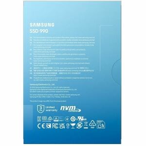 SSD Samsung 990 - M.2 2280 Interne - 2 To - PCI Express NVMe (PCI Express NVMe 4.0 x4) - Noir - Ordinateur de bureau, Note