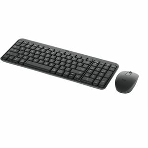 Logitech MK251 坚固耐用 键盘鼠标 - QWERTY - 薄膜 无线 蓝牙 键盘 - 99 按键 - 键盘/键盘颜色: 灰 - 无线 蓝牙 鼠标 - 光学 - 1000 dpi - 3 按钮 - 滚轮 - 指点设备颜色: 灰 - 