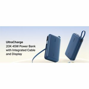 Belkin UltraCharge Stromspeicher - Blau - für Smartphone, iPhone, USB Typ C Gerät, Tablet-PC, Android-Gerät, iPad Air, iPa