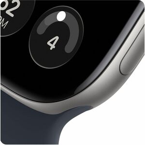 Apple Watch Series 12 Smartwatch - 46 mm Case Height - 40 mm Case Width - Grau Tasche, Farbe - Blau Band Color - Aluminium