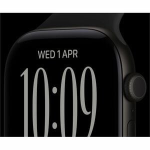 Apple Watch Series 12 GPS + Cellular 46mm Black Aluminium Case with Black Sport Band - S/M