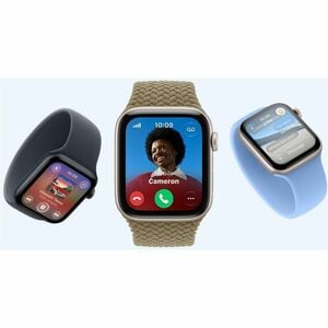 Apple Watch SE 3 GPS 40mm Midnight Aluminium Case with Navy Blue Sport Band - S/M