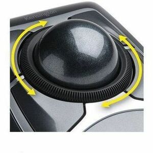 Kensington Expert Mouse 64325 Trackball - USB, PS/2 - Optical - Black, Silver - 1 - Cable - Symmetrical