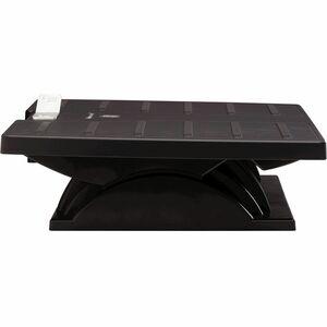 Fellowes Office Suites™ Adjustable Footrest with Microban® - 30° Tilt - Black, Silver - 1 Each