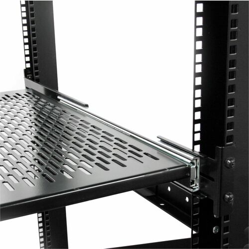 StarTech.com 2U 20 to 30in Adjustable Mounting Depth Vented Sliding Rack Mount Shelf - 50lbs / 22.7kg - 24in Deep - Increa