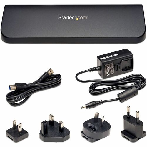 StarTech.com Docking Station USB 3.0 USB-A de 2 Monitores - HDMI/DVI/VGA - Hub 3x USB-A - Replicador - Win/macOS/ChromeOS 
