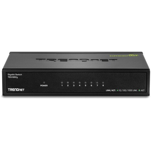 8-Port Gigabit GREENnet Switch /w metal case
