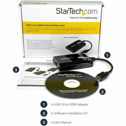 USB 3.0 TO HDMI VIDEO ADAPTER .