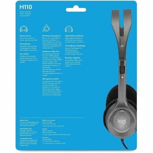 DIADEMA H111 MULTIDISPOSITIVO CON TOMA DE 3.5 MM SON COMPATIBLES CON LA MAYORIA DE LOS SISTEMAS OPERATIVOS Y PLATAFORMAS P