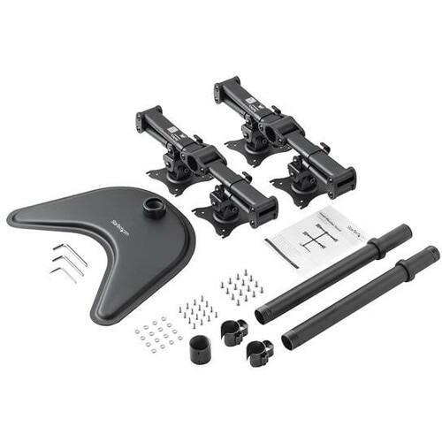 StarTech.com Base de Soporte Ajustable VESA para 4 Monitores de hasta 27 Pulgadas - Hasta 68.6cm (27") para pantalla plana