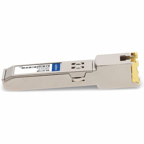 AddOn SFP (mini-GBIC) - 1 x RJ-45 10/100/1000Base-TX LAN - 1 - TAA Compliant - For Data Networking - Twisted PairGigabit E