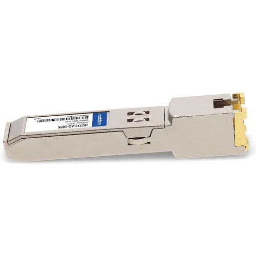 AddOn SFP (mini-GBIC) - 1 x RJ-45 10/100/1000Base-TX LAN - 10 - TAA Compliant - For Data Networking - Twisted PairGigabit 