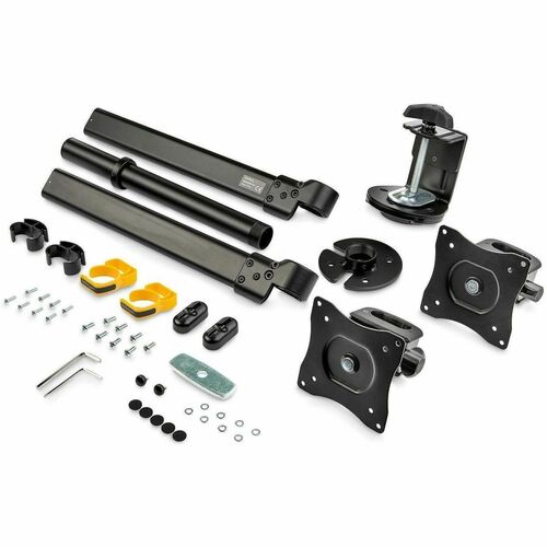 StarTech.com Desk-Mount Dual-Monitor Arm, For up to 27"(17.6lb/8kg) Monitors, Low Profile Design, Clamp/Grommet Mount, Dua