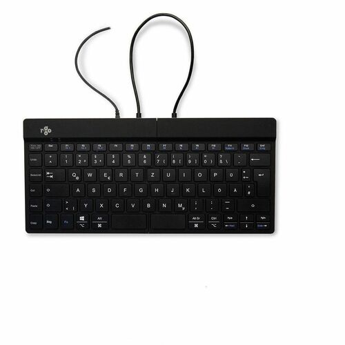 R-Go Tools Ergonomische Tastatur R-Go Split Break v2 mit Pausensoftware, geteilte Tastatur, QWERTZ (DE), Kabelgebunden, Sc