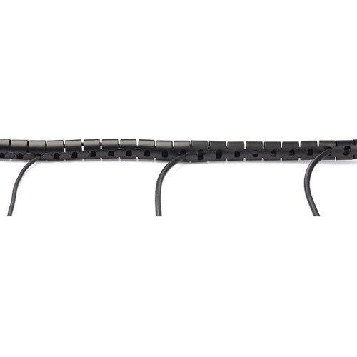 StarTech.com Gaine spirale range-câble en noir - 1,5 m - Diamètre de 25 mm - Manchon de Câble - 1,5 m Longueur - Polyéthylène