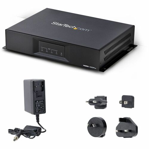 StarTech.com ST124HDVW 2x2 Videowand Controller - 4K 60Hz - HDMI 2.0 - Video Wall Verteiler - 1 x HDMI Ein - 4 x HDMI Aus 