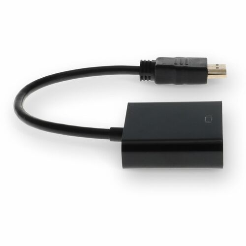 AddOn 20 cm HDMI/VGA A/V Cable - Cable for Monitor, Projector - First End: 1 x HDMI 1.3 Digital Audio/Video - Male - Secon