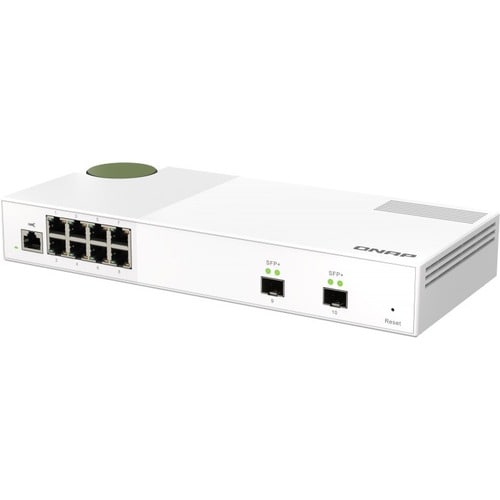 QNAP QSW QSW-M2108-2S 8 Ports Manageable Ethernet Switch - 2 Layer Supported - Modular - 12.17 W Power Consumption - Twist