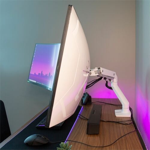 Ergotron Mounting Pivot for Monitor, Curved Screen Display, Mounting Arm - White - 124.5 cm (49") Screen Support - 19.05 k