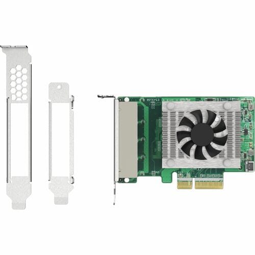 QNAP QXG QXG-2G4T-I225 2.5Gigabit Ethernet Adapter for Server - Plug-in Card - PCI Express 2.0 x4 - Low-Profile/Full-Heigh