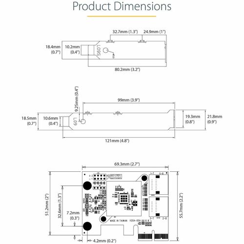 StarTech.com PCIe SATA Controller Karte, 4 Port SATA 3 Erweiterungskarte, 6Gbit/s, Full-/Low-Profile Blende, Festplatten/S