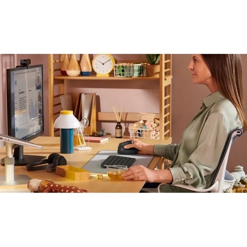 Mouse Logitech Lift - Frequenza bluetooth/radio - USB Tipo A - Ottico - 6 Pulsante(i) - 4 Programmabile Pulsante(i) - Graf