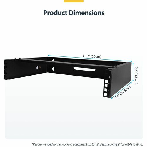 2HE Wandmontage Netzwerkschrank klein, 19 Zoll Patchhalter/Rackschrank, Industriegehäuse/Serverschrank für wandmontage