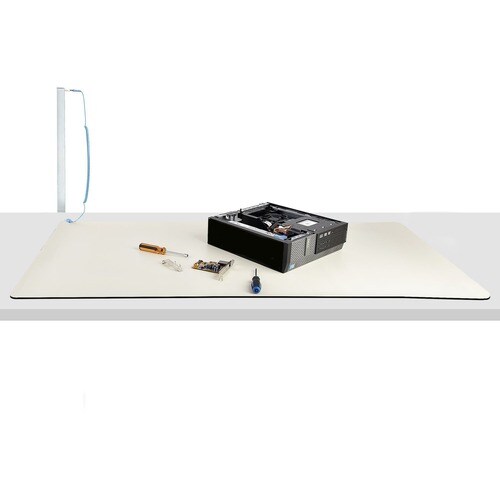 ESD Matte, Elektronikreparatur Antistatikmatte, Antistatische Matte/Tischmatte, lösbarer Erdungskabel mit Krokodilklemme -