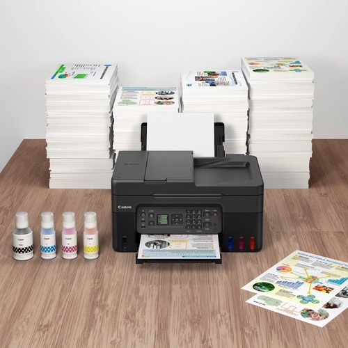 Canon PIXMA G4570 Wireless Colour All-in-one Refillable MegaTank Inkjet Printer. Print technology: Inkjet, Printing: Colou