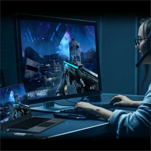 j5create Adaptador A/V - 1 - 7680 x 4320 Supported - Preto, Cinzento