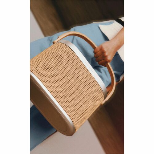 B&O Beosound A5 Portable Bluetooth Speaker System - 70 W RMS - Dark Oak - 32 Hz to 23 kHz - Wireless LAN - Battery Recharg
