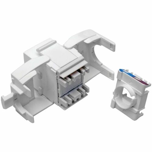 KEYSTONE JACK CAT6A/CAT6/CAT5E RJ45 SHUTTERED DUST CAP WHITE