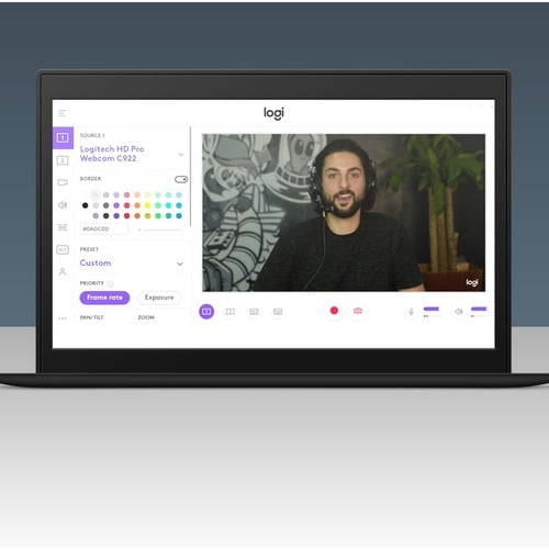 Vista 9 de LogitechÂ® HD Pro Webcam C922