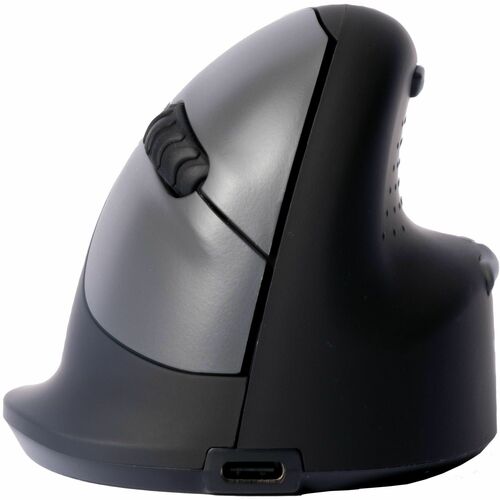 R-Go HE Break Vertical Mouse Rato - Bluetooth/Radiofrequência - USB Tipo C - Ótico - 5 Taste(n) - Preto - PC, Mac - Sem fi