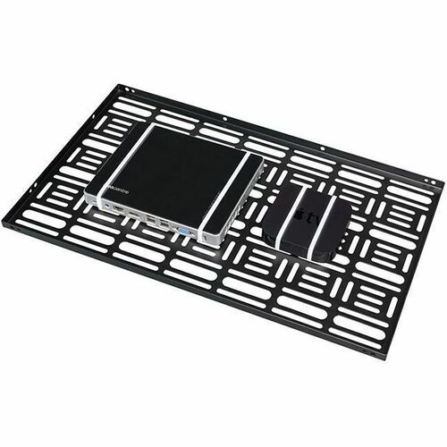 ProInstall Wall Mount for A/V Equipment, Power Supply, Media Player, Video Conference Equipment - Black - Landscape/Portra