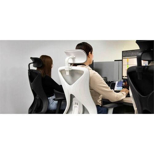 Silla ejecutiva Acteck Elite EC737 Alto - High Density Foam (HDF), Nilón Seat - Plástico, Malla Back - 3+ Base - Blanco - 