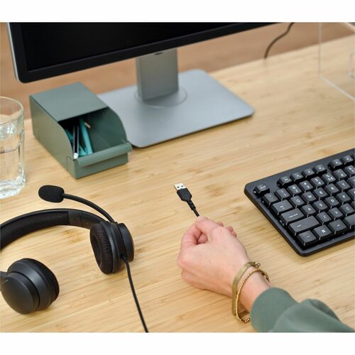 Trust Wired On-ear Stereo Headset - Black - Binaural - Ear-cup - 180 cm Cable - Noise Cancelling Microphone - USB Type C