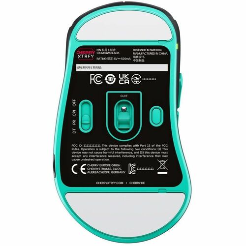 CHERRY XTRFY M64 Gaming Mouse - Radio Frequency - USB - Pixart 3395 - Black - Cable/Wireless - 2.40 GHz - Rechargeable - S