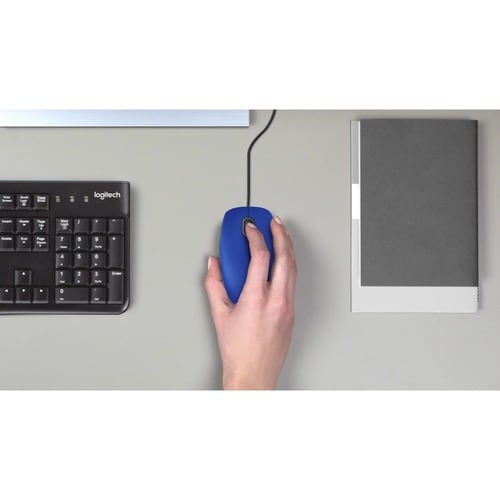 Logitech M110 Mouse - USB Tipo A - Óptico - 3 Botón(es) - Negro - Cable - 1000 dpi - Rueda de desplazamiento - Simétrico