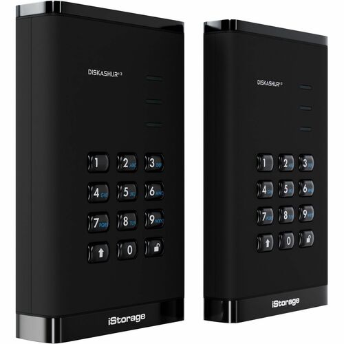 SSD Portable iStorage diskAshur3 - 2.5" Externe - 1 To - Noir - Conforme aux normes TAA - Imprimante, Scanner, Caméra Appa